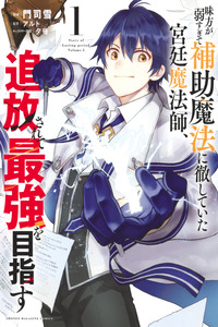 Mikata ga Yowa Sugite Hojo Mahou ni Toushite Ita Kyuutei Mahoushi, Tsuihou Sarete Saikyou wo Mezasu cover